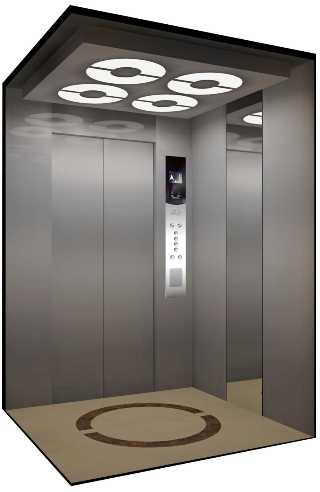 Luxury elevator cabin interior