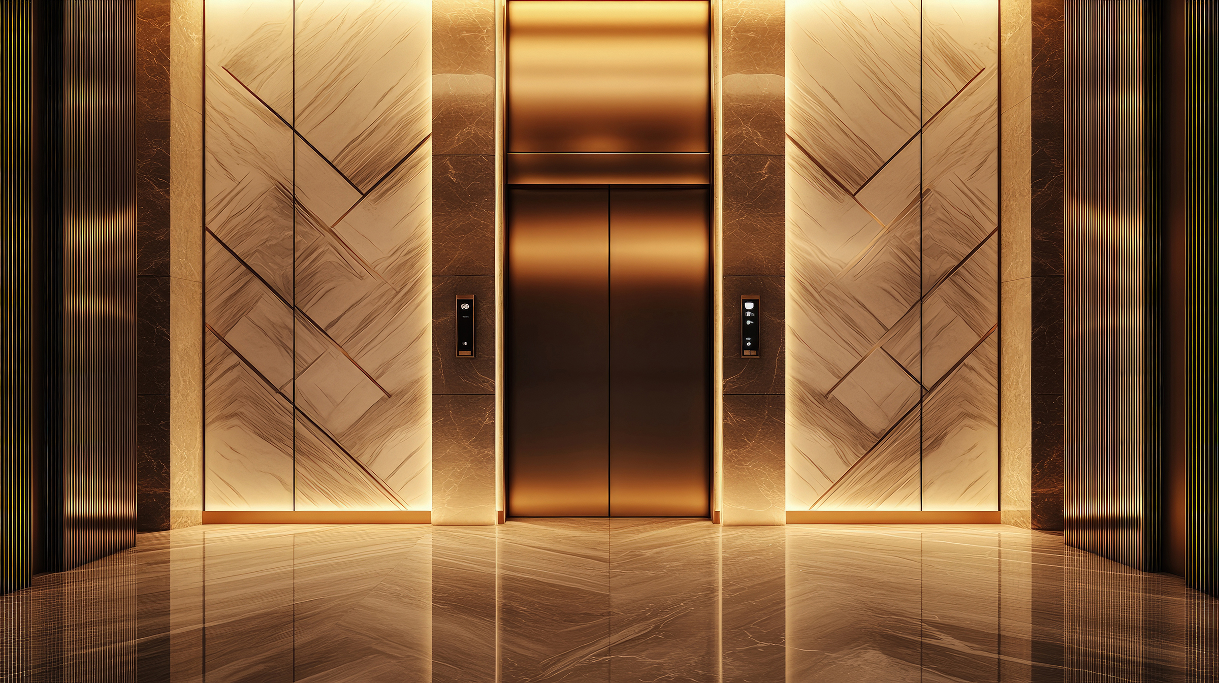Modern elevator interior