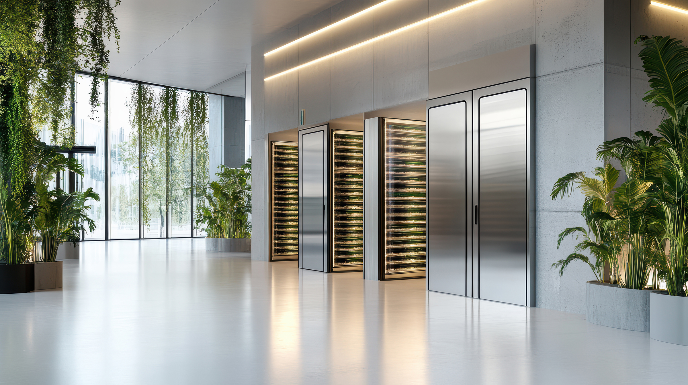 Modern elevator interior